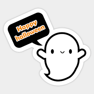 ghost in halloween Sticker